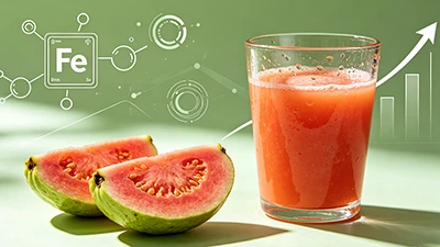 Guava sharbati + temir kamqon ayollarda gemoglobinni 1,3 G/dL ga oshiradi